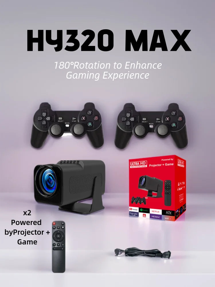 El proyector HY320MAX de alta calidad con resolución 400 ANSI.