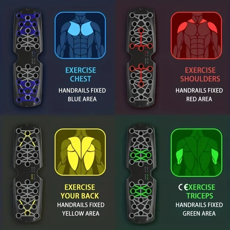 Tabla de flexiones portátil y multifuncional.