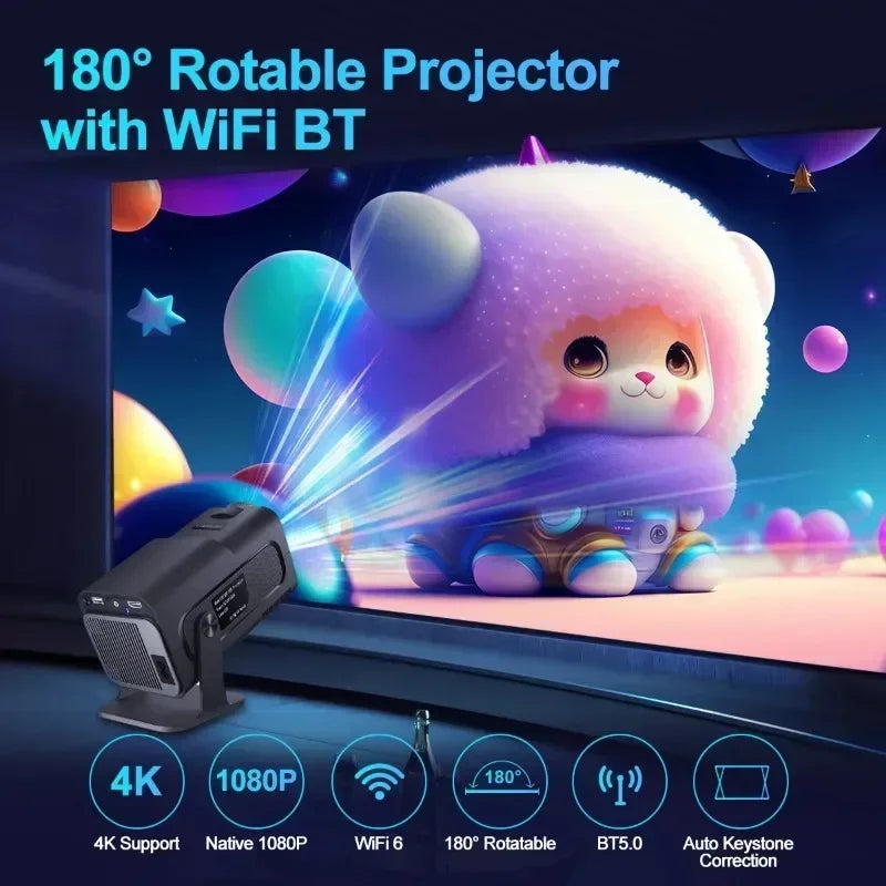 Miniproyector HY320 con Android 11.